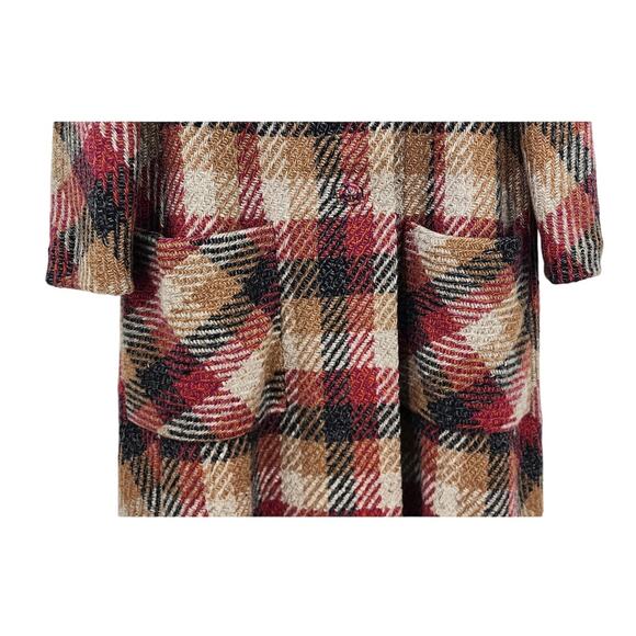 Vintage Long Line Pleated Back Coat Wool ILGWU Union Made Fully Lined - Picture 7 of 16